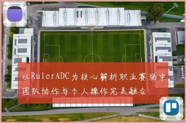 以RulerADC为核心解析职业赛场中团队协作与个人操作完美融合